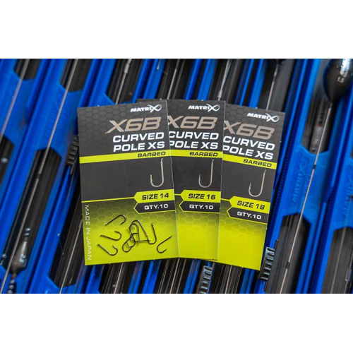 Hameçons Matrix X6B Curved Pole XS Barbed