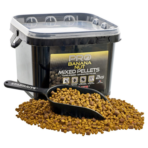 Pellets Starbaits Pro Banana Nut Pellets Mixed 2Kg