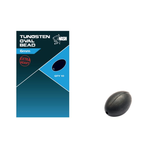 Perles Nash Tungsten Oval Bead
