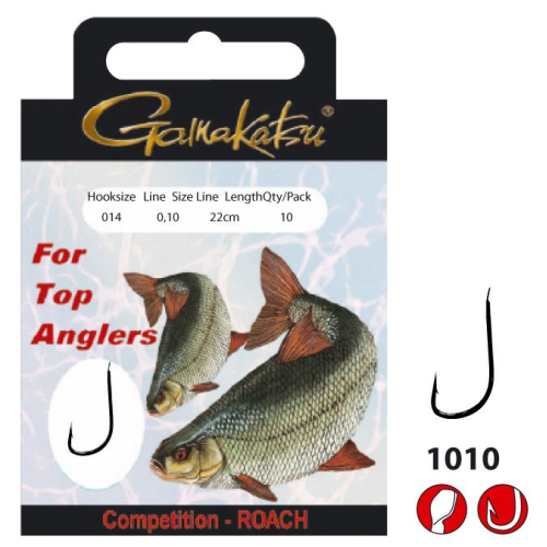 Bas De Ligne Gamakatsu Hook BKS-1010R Roach 22CM Comp