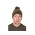 Bonnet Fox Khaki Knitted Bobble