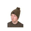Bonnet Fox Khaki Knitted Bobble