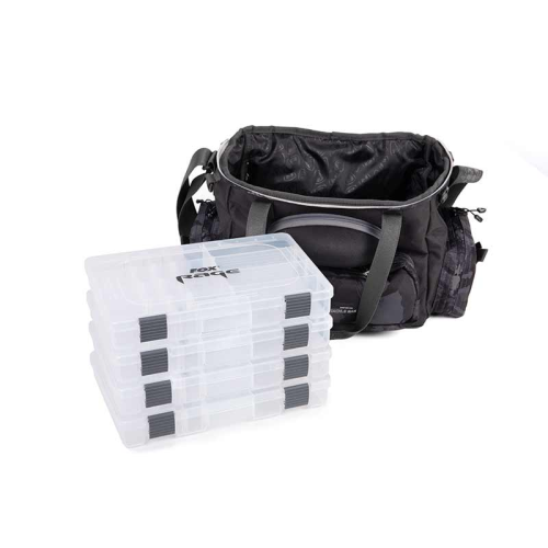 Sac de pêche aux leurres Fox Rage Camo Voyager Medium avec 6 boîtes de rangement et bandoulière confort 2