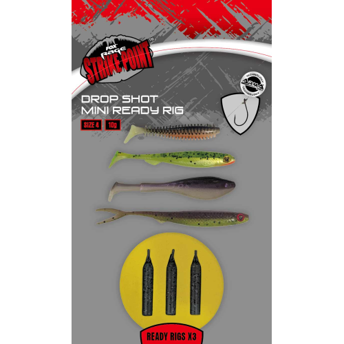 Leurre Souple Fox Rage Drop Shot Mini Ready Rig