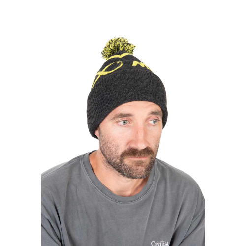 Bonnet Matrix Lime & Grey Bobble Hat