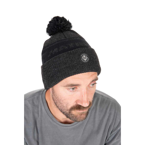 Bonnet Matrix Grey Sherpa Bobble Hat