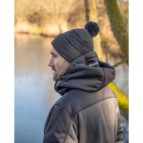 Bonnet Matrix Grey Sherpa Bobble Hat