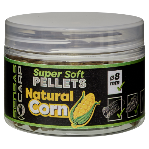 Pellets Mous Sensas Super Soft Pellets Natural Corn 60G