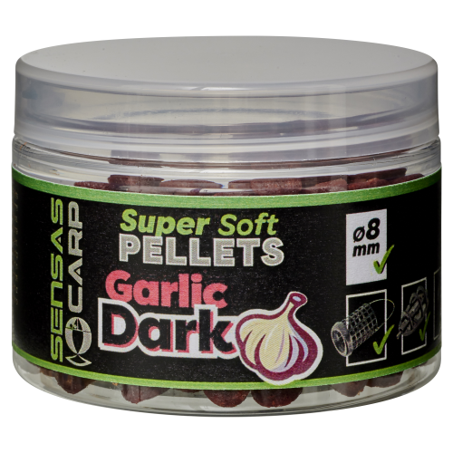 Pellets Mous Sensas Super Soft Pellets Garlic Dark 60G 2