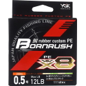 Tresse YGK Bornrush 200M WX8 PE Rubber Custom