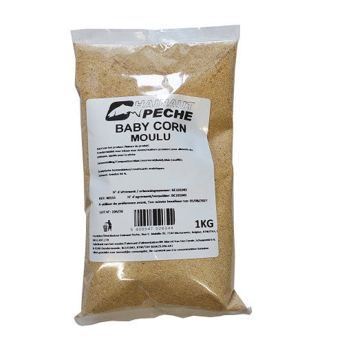 Farine de Babycorn moulu riche et collante pour la préparation d'amorces de fond spécial gros poissons