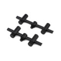 Fox Black Label Slim Adjustable 2 Rod Buzz Bars (110mm - 125mm)
