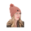 Bonnet Fox Ladies Knitted Bobble