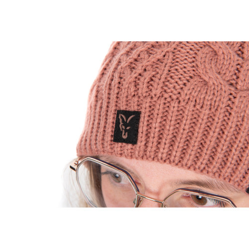 Bonnet Fox Ladies Knitted Bobble