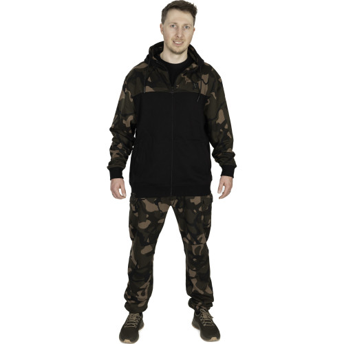 Sweat Fox LW BLack / Camo Split Zip Hoody 2