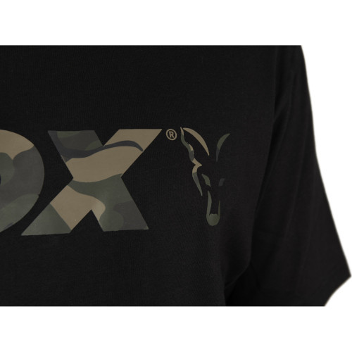 T-Shirt Fox Black / Camo Logo T Shirt
