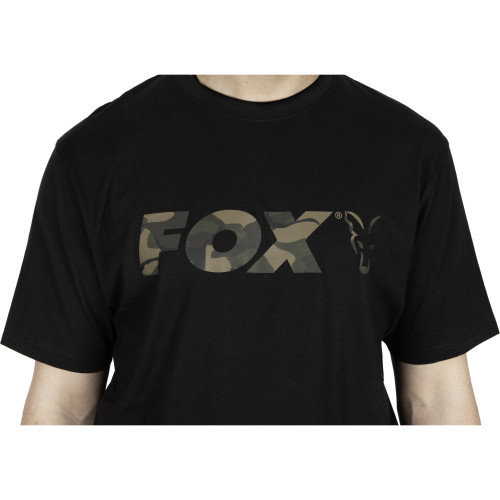 T-Shirt Fox Black / Camo Logo T Shirt