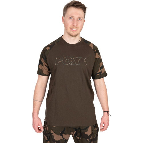 T-Shirt Fox Khaki / Camo Outline T