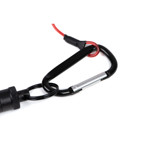 Aimant pour épuisette Fox Rage Net Magnet noir avec cordon élastique de sécurité et mousquetons de fixation rapide. 2