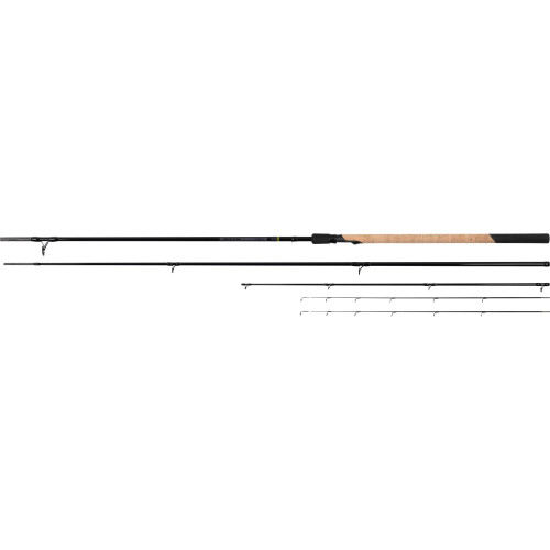 Canne feeder Matrix Aquos Ultra-D 3,7 m (12ft) avec poignée en liège et anneaux larges pour le lancer à distance.