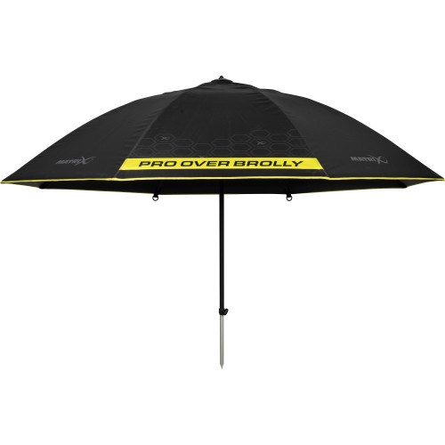 Parapluie de pêche Matrix Pro Over Brolly 115cm avec système d'inclinaison et mât acier long