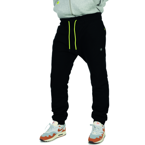 Pantalon de jogging Matrix Sherpa noir avec doublure intérieure polaire épaisse et cordons de serrage Lime