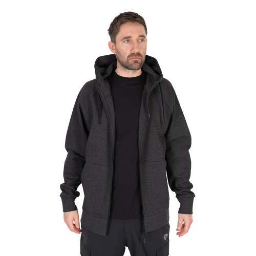 Sweat Matrix Charcoal Marl Zip Hoody