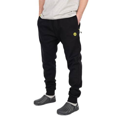 Pantalon de jogging de pêche Matrix noir avec poches zippées et cordons de serrage
