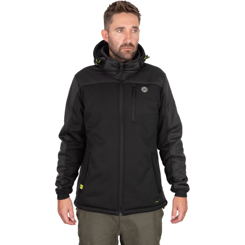 Veste de pêche hivernale Matrix Windblocker Plus avec doublure Sherpa chaude et capuche amovible