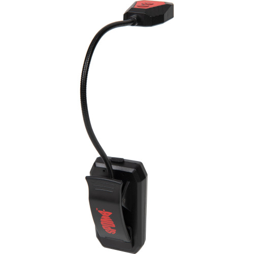 Lampe Fox Bucket Light clipsée sur un seau de pêche pour l'amorçage nocturne avec éclairage LED blanc et rouge