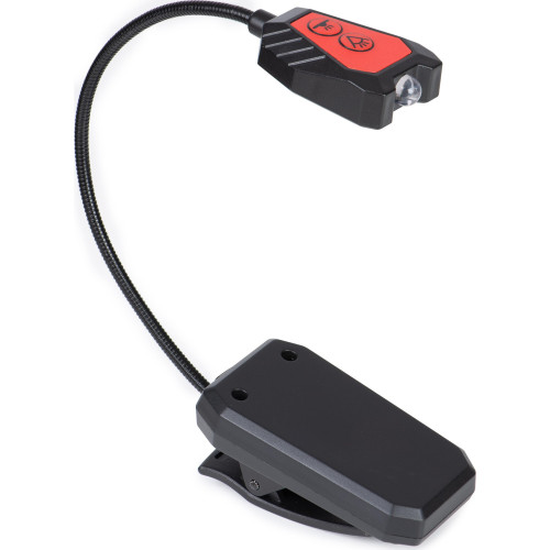 Lampe Fox Bucket Light clipsée sur un seau de pêche pour l'amorçage nocturne avec éclairage LED blanc et rouge 2