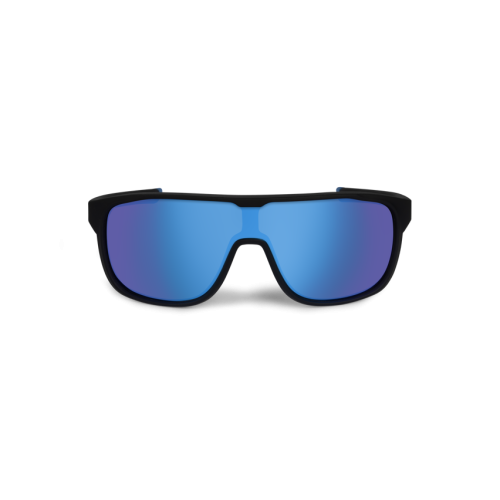 Lunettes de soleil polarisantes Preston Absolute Ascent avec verres à reflets bleus Ice Blue et monture noire en TR90.