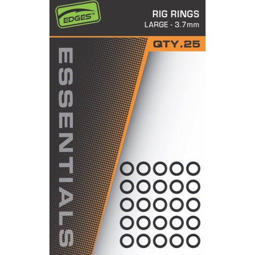 Pochette d'anneaux de montage ronds Fox Edges Rig Rings de 3.7mm de diamètre avec finition mate non réfléchissante. 2
