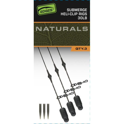 Montages Fox Edges Naturals Heli-Clip Rigs 30lb...
