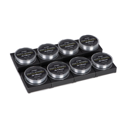 Bobine de 100m de monofilament Matrix Soft Steel Ultra Power, nylon haute résistance pour lignes montées et bas de ligne. 2