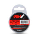 Bobine de 3 têtes de ligne coniques en tresse Spomb Tapered Braided Leaders, coloris noir, résistance 50lb à 20lb.