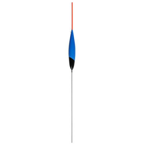 Flotteur de pêche au coup Garbolino L01 en balsa, forme oblongue allongée avec antenne plastique 1,5 mm et quille en métal.