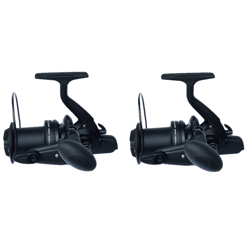 Paire de moulinets carpe Orion Concept X-13 10000, robustes et puissants avec bobine longue distance et 8+1 roulements.
