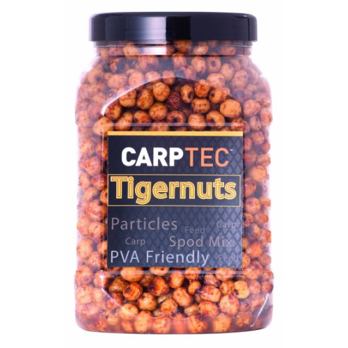 Bidon de 2 litres de noix tigrées cuites sucrées PVA Friendly Dynamite Baits Carptec Particles Tigernuts.