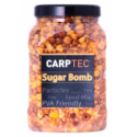 Bidon de 2 litres de graines cuites sucrées au maïs, blé et tiger nut PVA Friendly Dynamite Baits Carptec Particles Sugar Bomb.