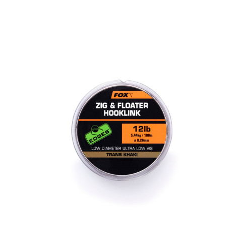 Nylon Fox Zig And Floater Hooklink Trans Khaki