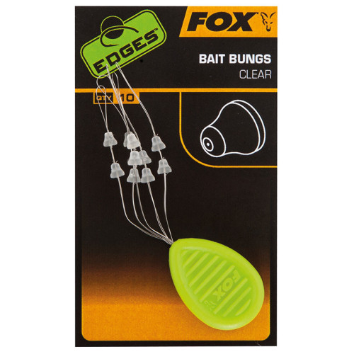 Fox Edges Bait Bungs Clear x 10