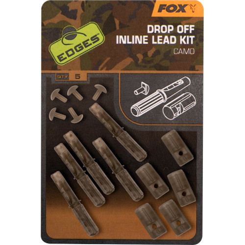 Kit Montage Fox Edges Camo Inline Lead Drop Off Kits x 5