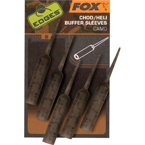 Manchon Fox Edges Camo Naked Chod/Heli Buffer Sleeves x6