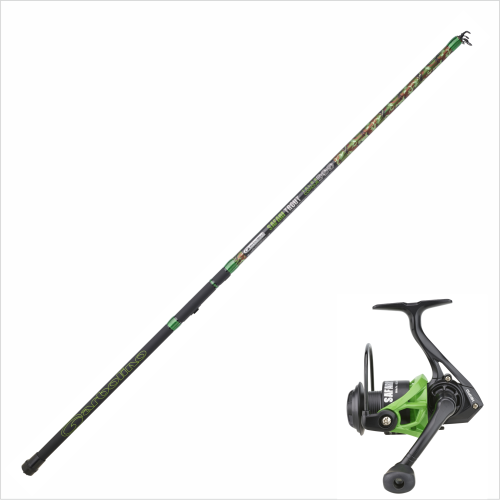 Ensemble Canne Garbolino Safari Trout Tele - 3m60 -