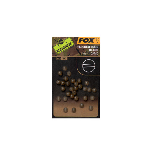 Perles Fox Edges Camo Tapered Bore Bead x 30