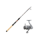 Ensemble Canne Garbolino Proxima Jetspin Tele M - 2m10 - Télescopique 6 Brins -