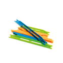 Kit Plioirs Garbolino - 26 Cm X 13 Mm - 30 Ploirs (15 Vert + 15 Orange) + Kit Bandes Adhesives Pour Casier Gold