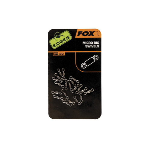 Emerillon Fox Edges Micro Rig Swivels x 20