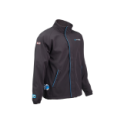 Veste technique coupe-vent Garbolino Softshell 80' Series avec fermeture éclair bleue.